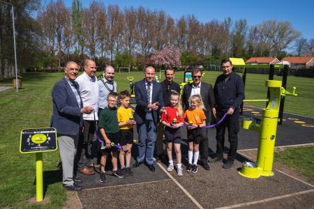 Residents can keep active at new outdoor gym in Barton